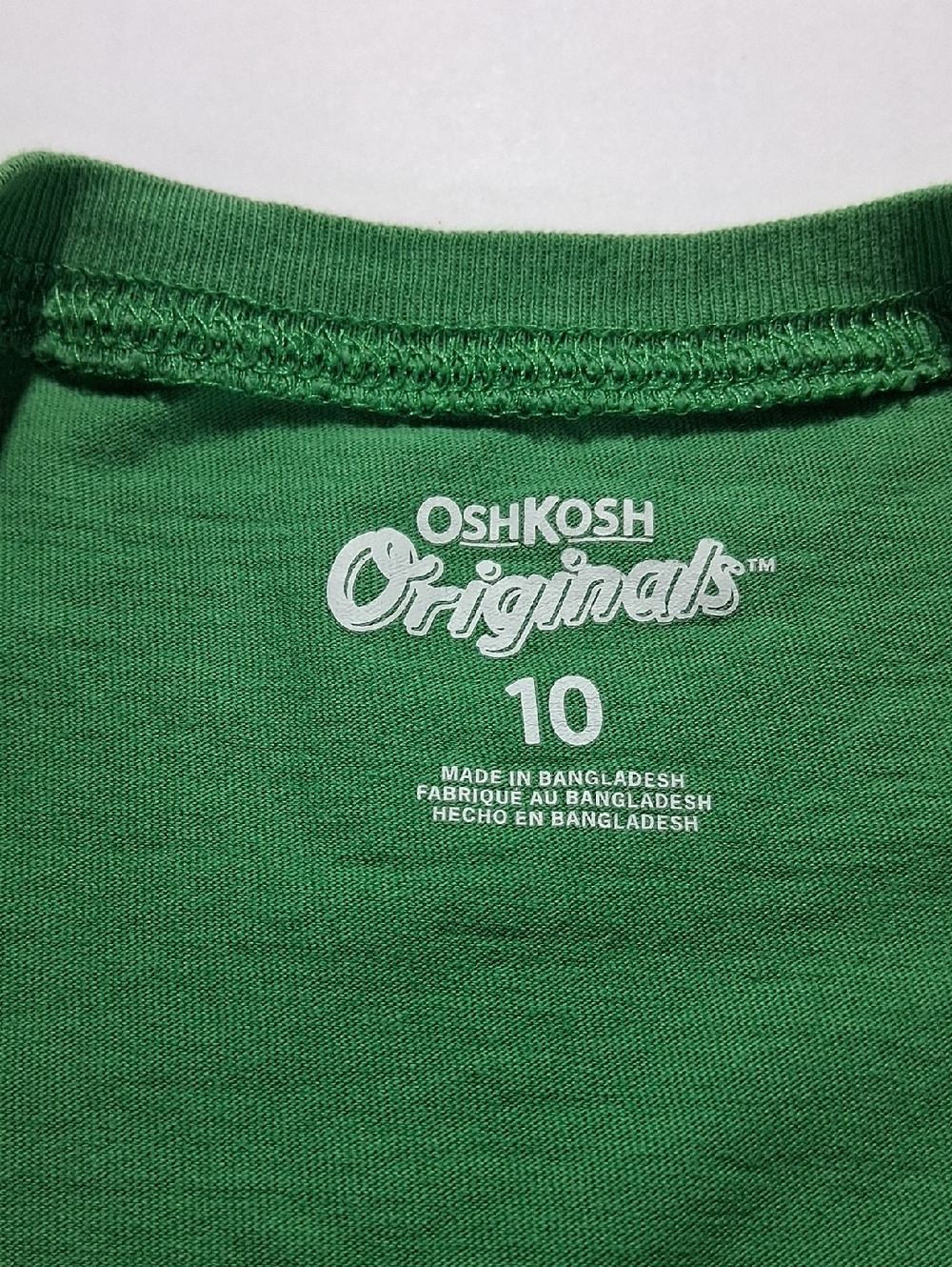 Boys Osh Kosh Originals Size 10 GAME ON Green Graphic Tee Shirt Short Sleeve - Picture 2 of 4